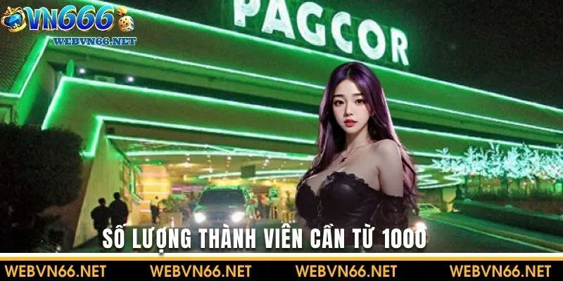 Số lượng thành viên cần đạt 1000 theo giấy phép hoạt động