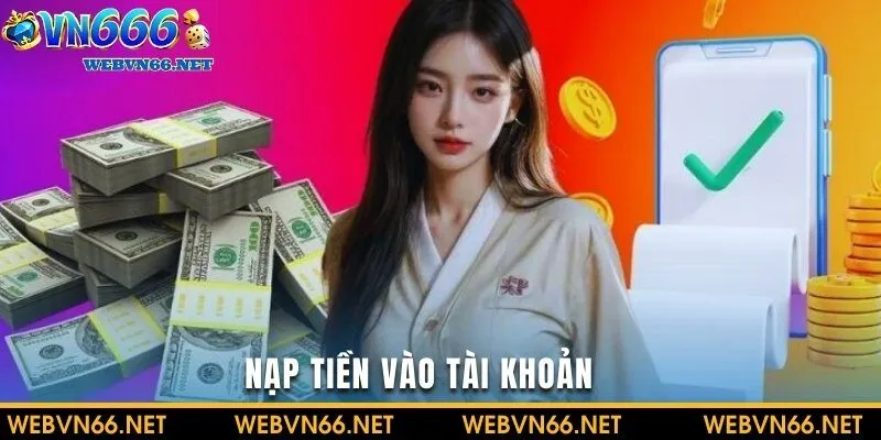 Nạp tiền vào tài khoản 